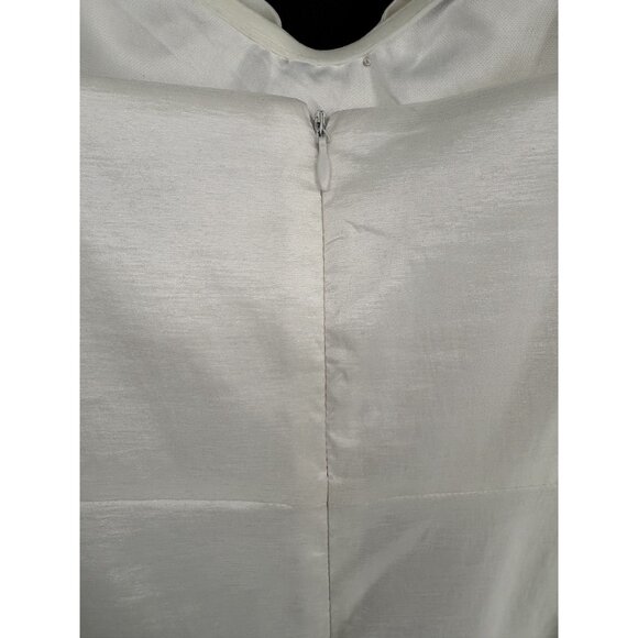 NWT Lulus Womens Bow Front Midi Dress M White Graduation Bachelorette LWD Bridal - Picture 6 of 11